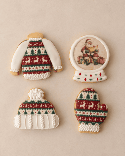Biscuiți personalizați de Crăciun cu unt și miere